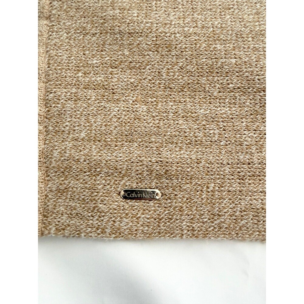 Calvin Klein Brown Marled Knit Infinity Scarf One Size Excellent Condition